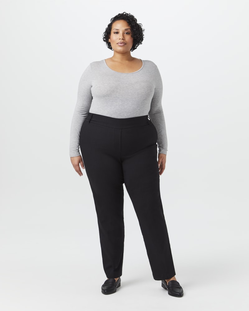 Plus size work trousers black 2025